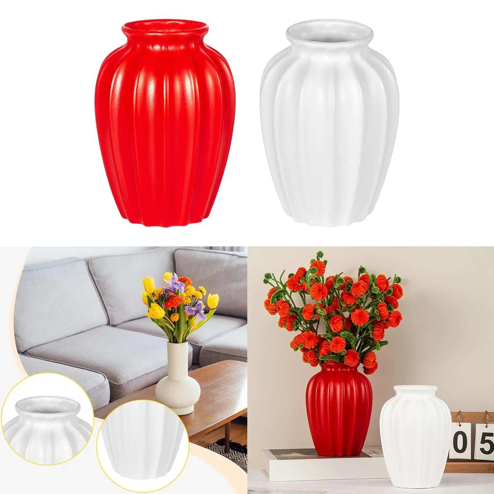 Flower Pot Living Room Decoration Desktop Creative Water Storage Planter Festive Home Decor Kitchen Entrance Shelf Home Decor