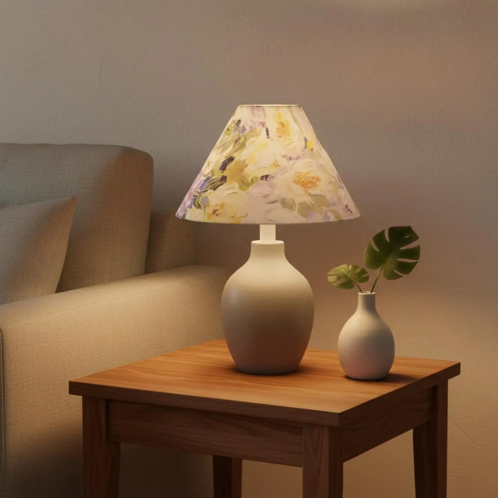 

DIY Lampshade Handmade Printed Lampshade Printed Lamp Shade Artistic Print Light Cover Easy to Cut for Bedroom, Office