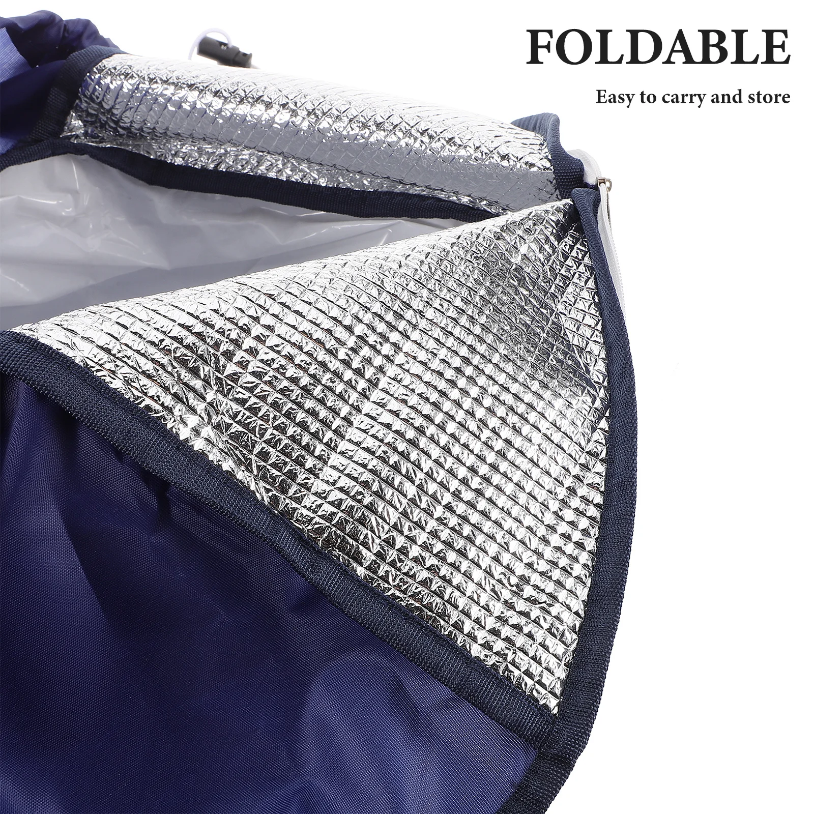 المحمولة القدم دلو حمام للطي طوي معزول القدم نقع حوض الأزرق الداكن السفر تخزين المنزل استخدام سيارة للطي دلو #4