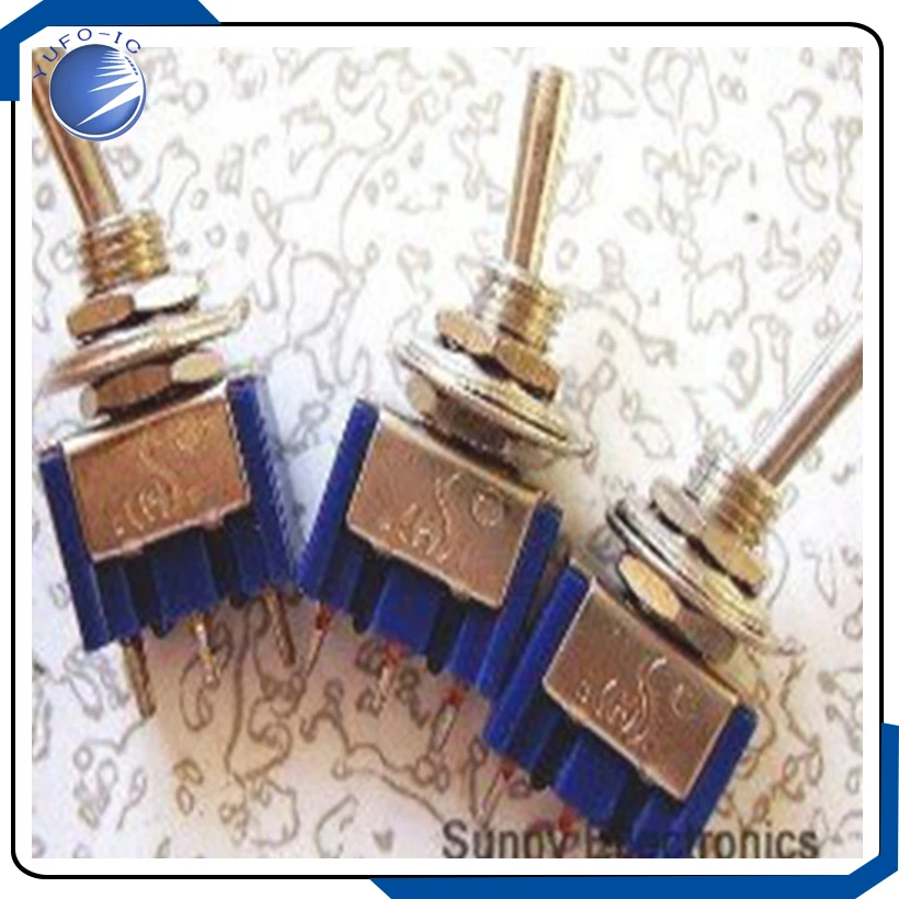 Free Shipping 100 x Mini Toggle Switch On-Off-On 6 AMP - 125V 3 AMP - 250V 3pin