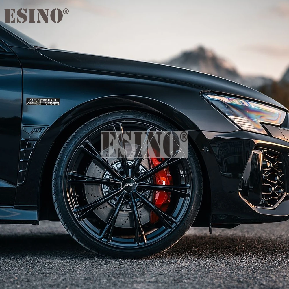 2 × 3D الألومنيوم الغراء ملصق مائي صندوق السيارة شعار اكسسوارات السيارات شارة لاصقة ل ABT Sportsline