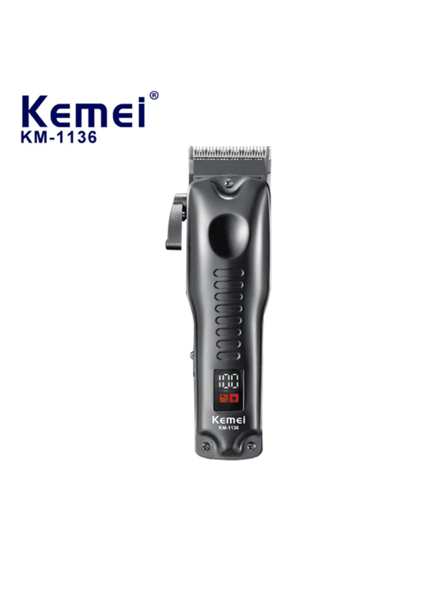 KEMEI Rechargeable Man Hair Clippers Hairdresser Vintage Km-1136 Professional Shaver Trimmer Made In China