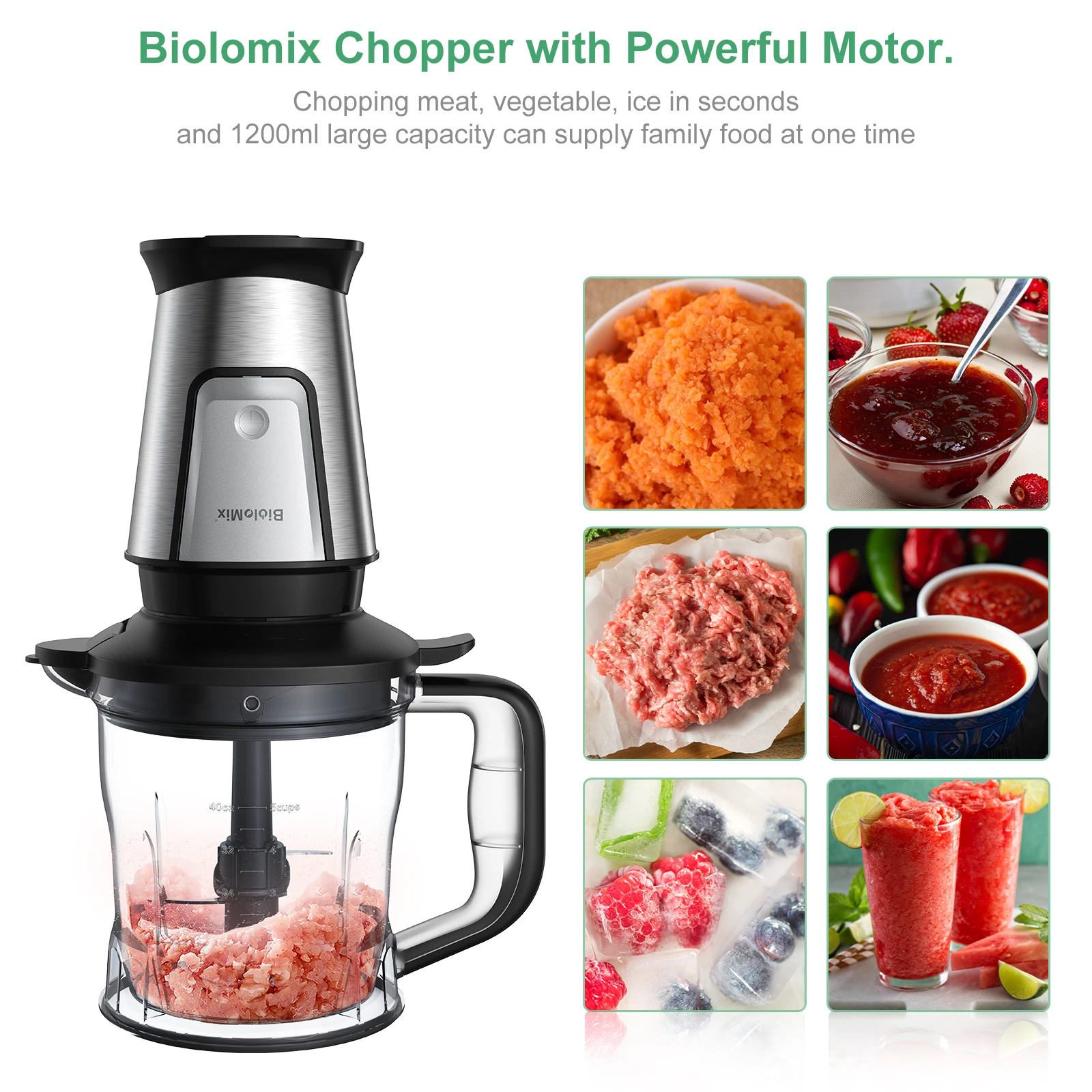 3-in-1 Multifunctional blender,700W Smoothie Maker,Portable Mixer Food Chopper And Grinder