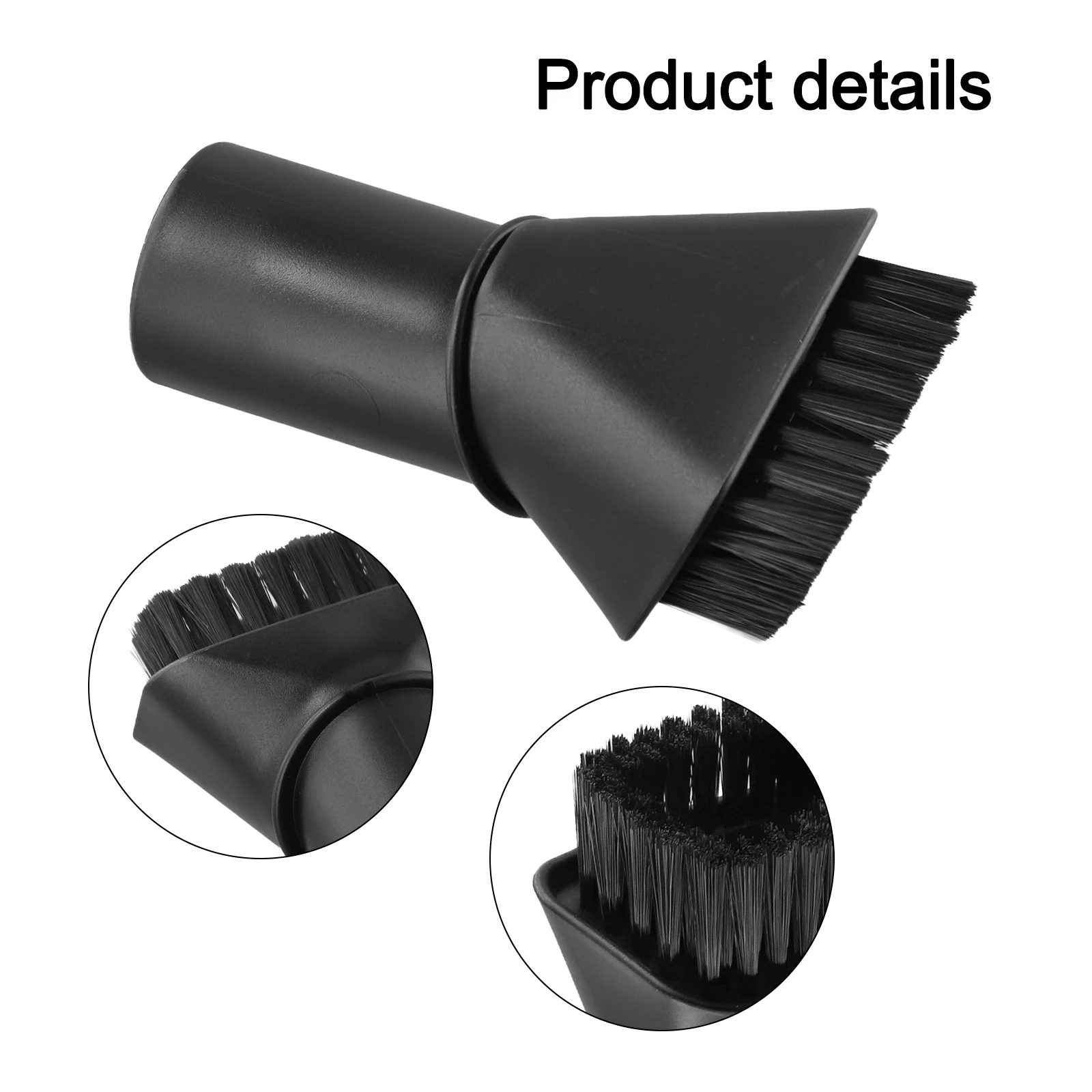 1Pc Suction Brush Set For Karcher WD 2 WD 3 WD 4 WD 5 Soft & Hard Bristle Nozzles With 32-35mm Adapter For Car Interior