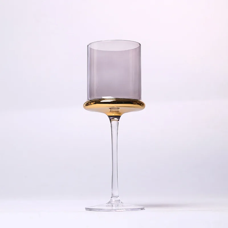 European creative crystal glass model room wine glass ornaments cylindrical red wine glass champagne glass