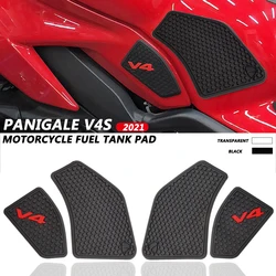 Motorcycle Fuel Tank Stickers Knee Pads Non-slip Rubber Sticker FOR Panigale V4S Streetfighter V4 2021 2020 2019 2018