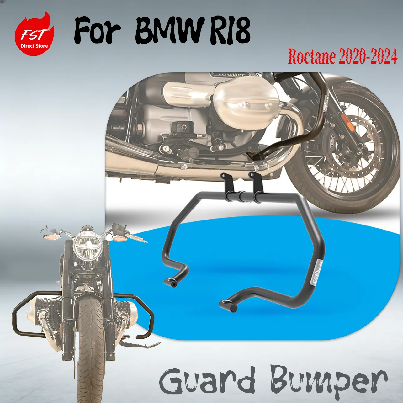 Motorcycle Engine Guard Crash Bar Bumper Anti-Fall Racing Protector For BMW R18 R18B Classic Modified Accessories