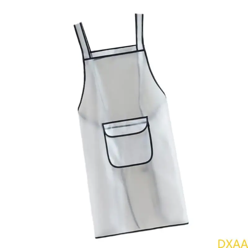 

DXAA Transparent Apron Adjustable Bib Apron Chefs Apron Kitchen Cooking Apron Gifts