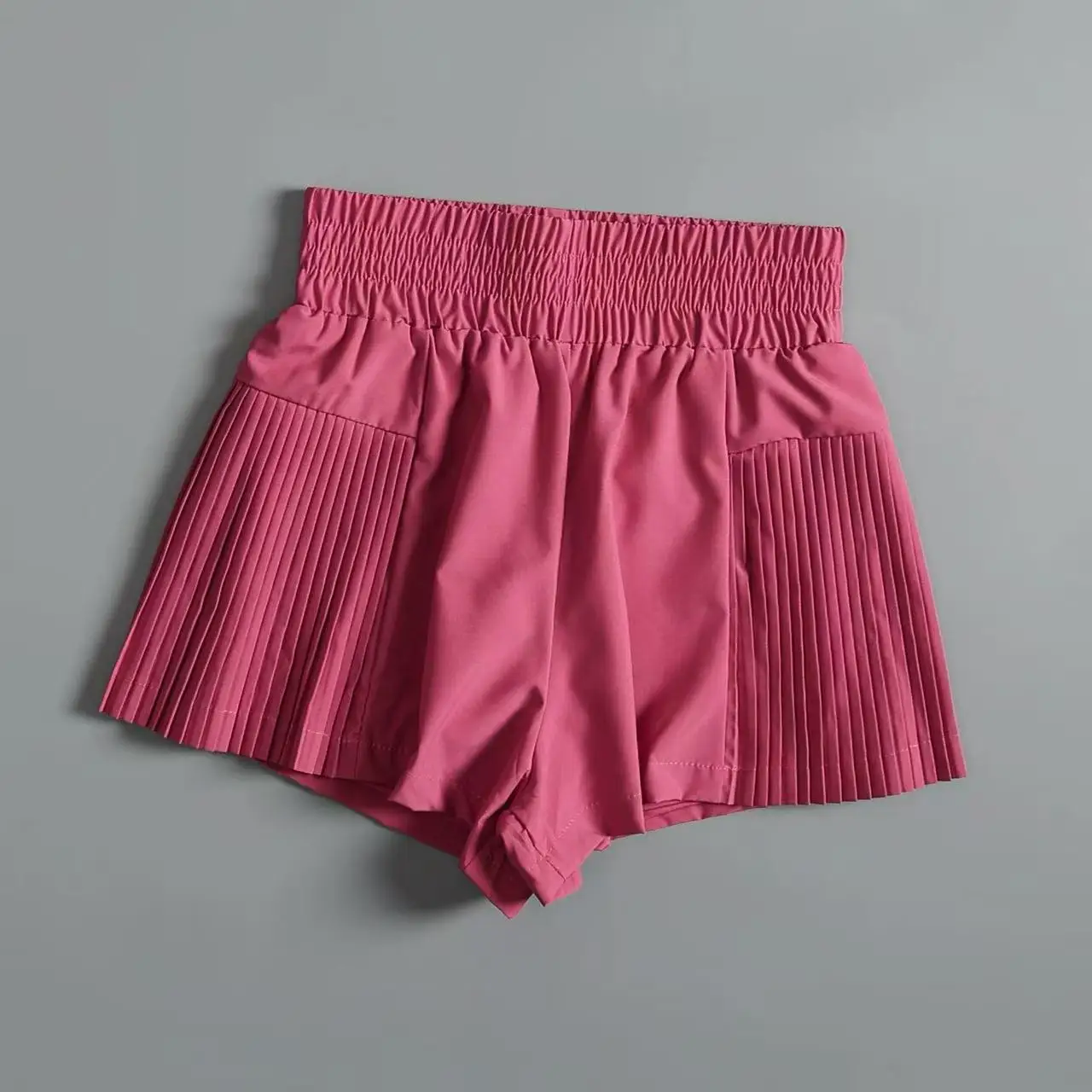 Women's Sports Shorts with Pockets, Quick-drying Shorts High-waisted Faux Two-piece Yoga Pants Running And Fitness Shorts summer image 4
