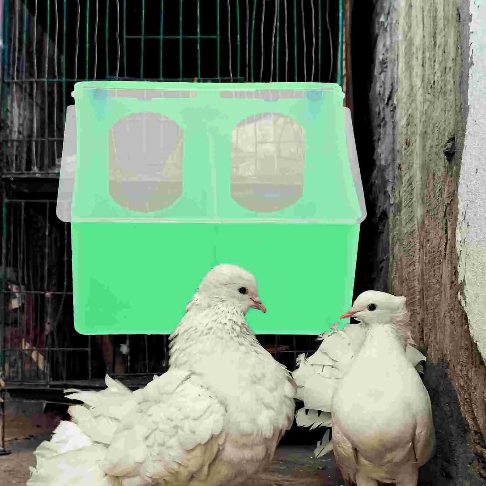 Caja colgante para exteriores, accesorios para jaulas de pájaros, comederos ligeros para exteriores