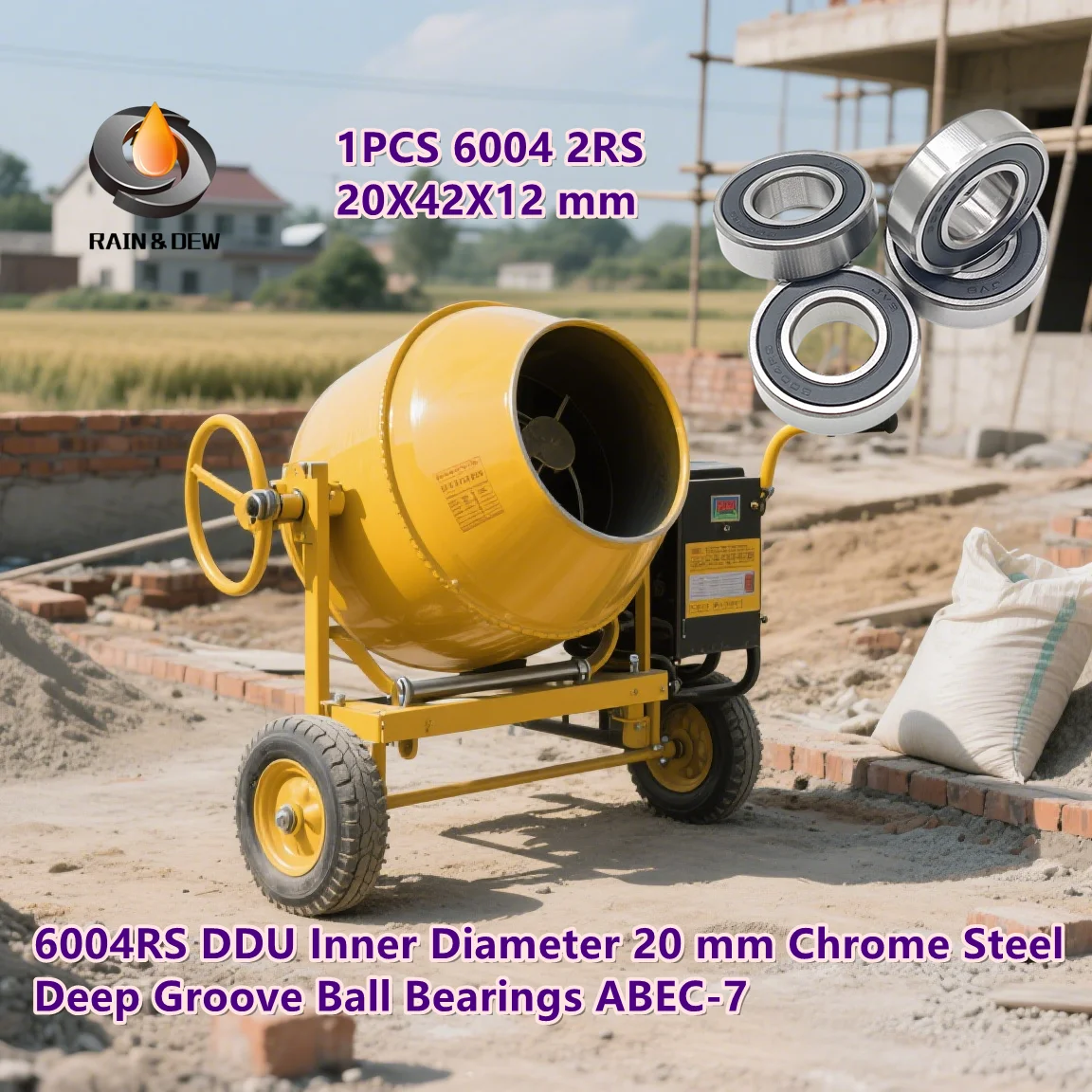 

1 шт. 6004 2RS 20X42X12 мм 6004RS DDU внутренний диаметр 20 мм радиальные шарикоподшипники из хромированной стали ABEC-7