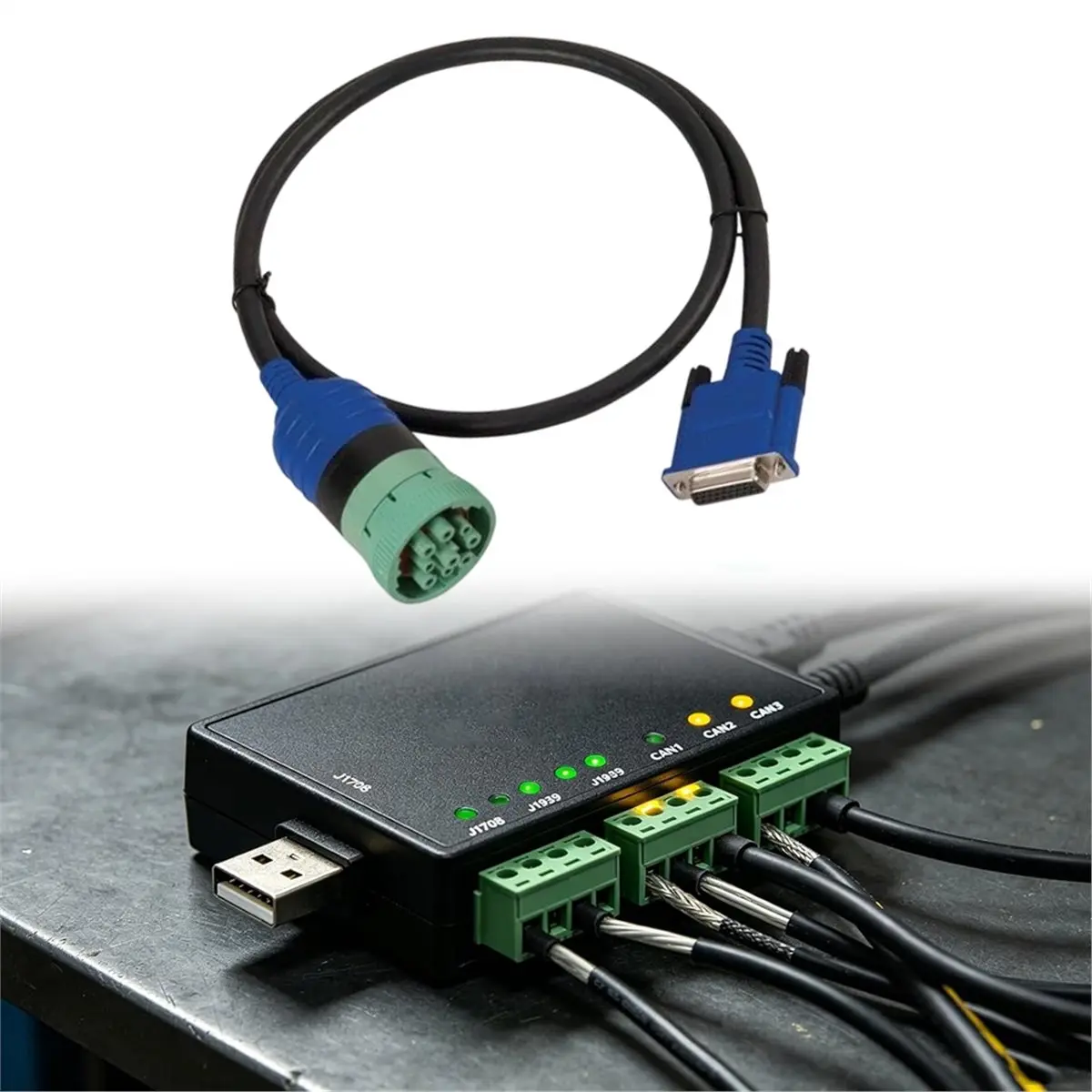 For Laptops 9 Pin Deutsch 1 Meter Adapter Cable for USB Link 2 and Link 3 for Explorer Accessories