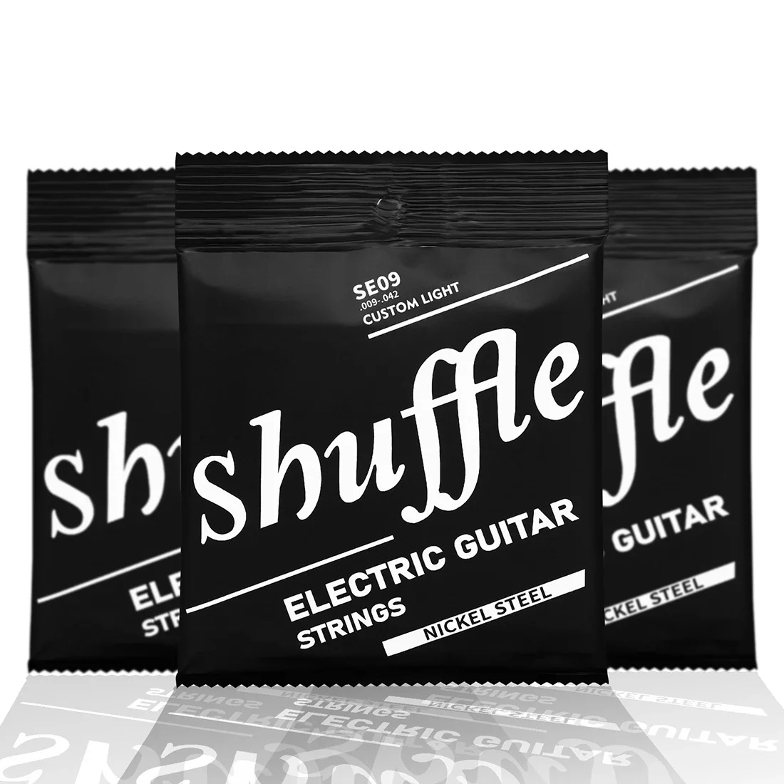 Shuffle SE09 cuerdas de Guitarra eléctrica, núcleo de acero de alto carbono, cuerda de acero de níquel, piezas y accesorios de Guitarra