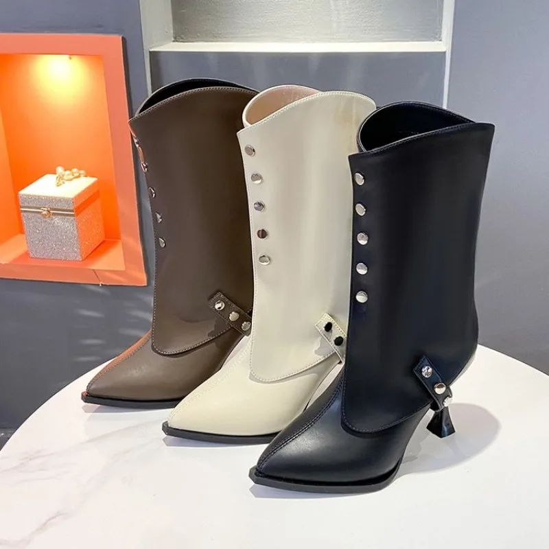 

Spring and Fall Boots Woman Winter Larp Viking Pirate PU Leather Shoes Carnival Party Fancy Knight Boots Women New 40 Female