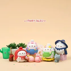 Cute TOMY X Molangs Action Figures Toys Mo-Langs Fairy Tales Series Anime Figures Collectible Dolls Home Decor Gifts for Kids