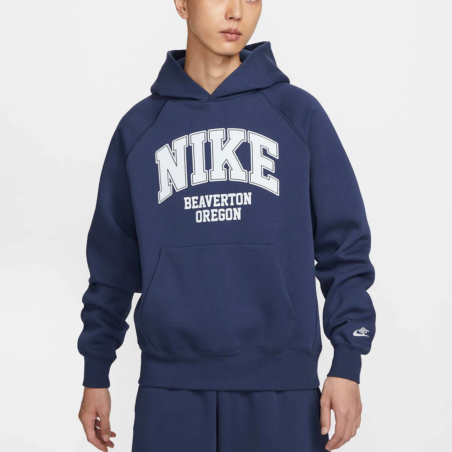 

Nike genuine Autumn New Men's Fleece Warm Print Knit Sweatshirt HV1741-410