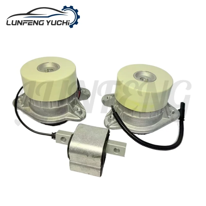 A2222407517, A2222407617, A2222401718 - 3pcs Engine & Transmission Mount Kit For Mercedes-Benz S W222/V222/X222 S500eL 3.0