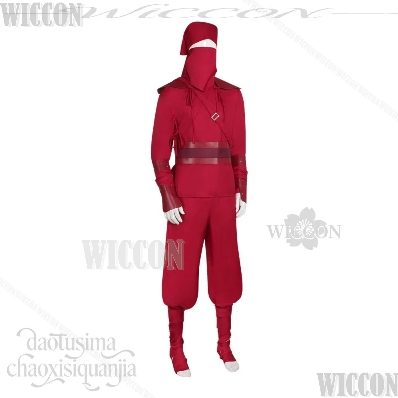 Spide Anime Movie New Day Cosplay The Hand Uniform Ninja Japanese Jumpsuit Red Bodysuit Mask Halloween Navidad Carnaval Event view 3