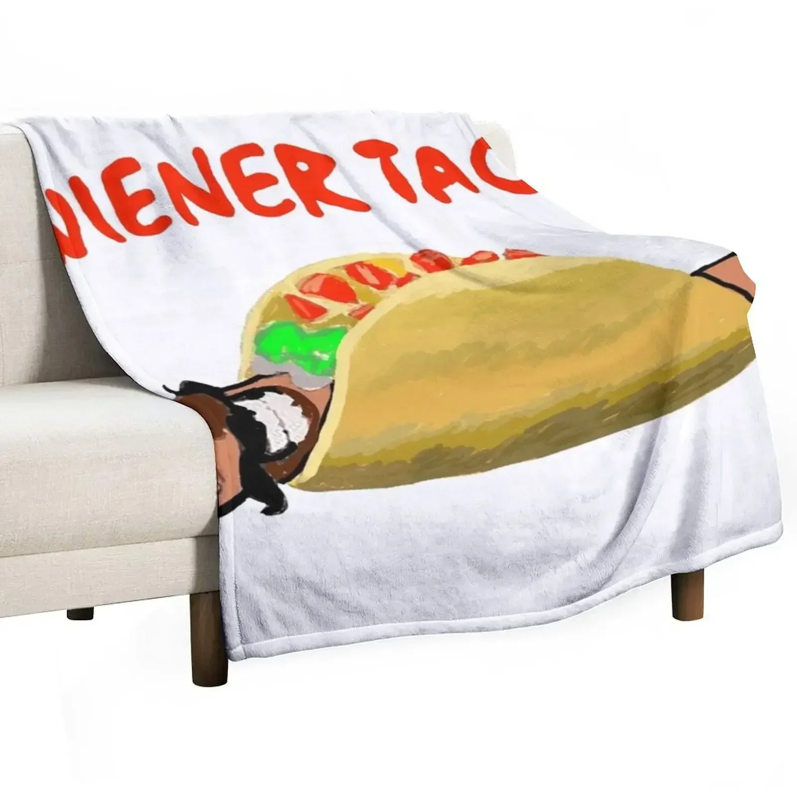 

wiener taco Throw Blanket Camping Furry sofa bed Single Blankets
