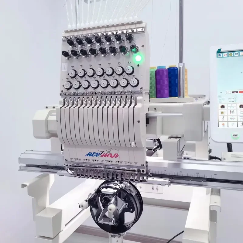2026 hot Qihong flat embroidery hat embroidery ready-to-wear embroidery 12-needle multi-functional intelligent single-head