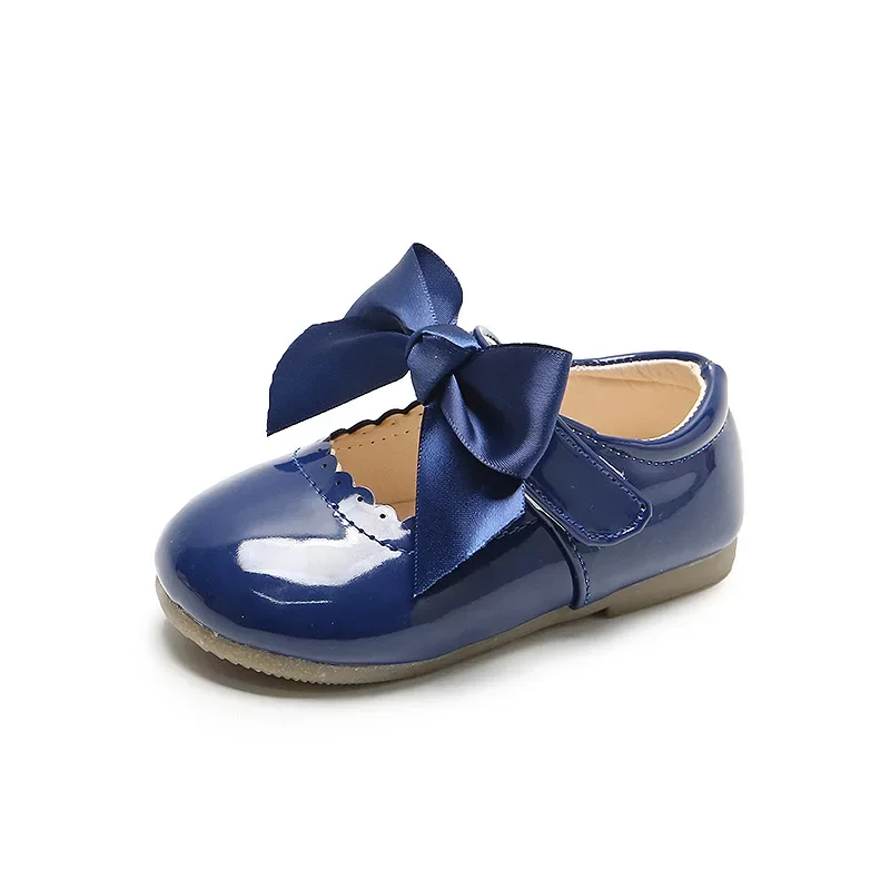 Toddlers Girl Shoes Child Flats PU Patent Leather Kid Dress Shoe Sweet Princess Shoe Cute Walking Shoes Kid Shoes Mary Jane Shoe