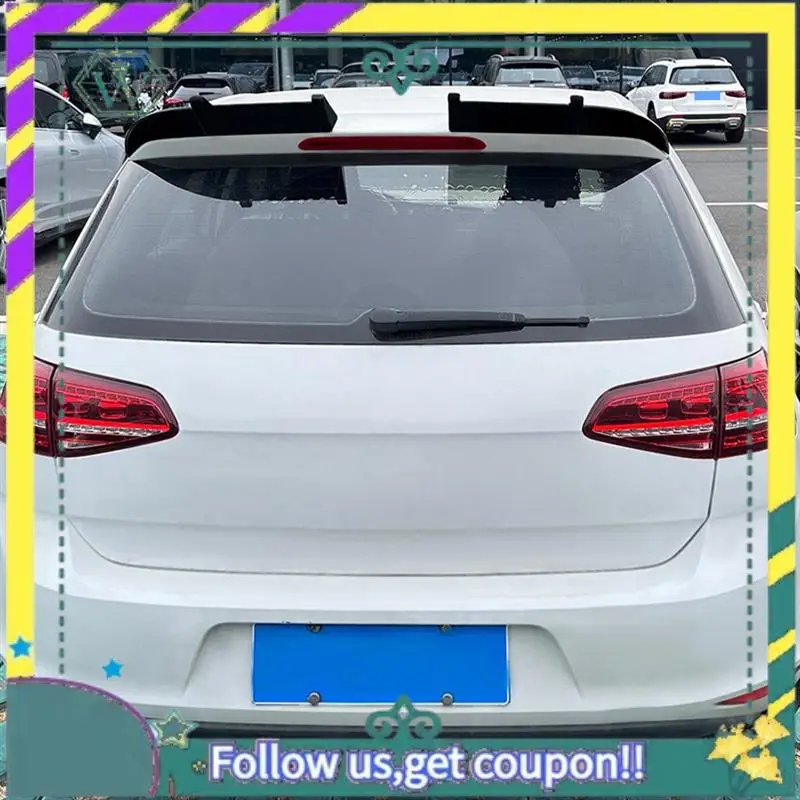 

Upgraded Car Rear Trunk Spoiler Wing For VW Golf 7 MK7 2013-2019 AK Style Top Boot Wing Rear Trunk Lip Wing Spoiler