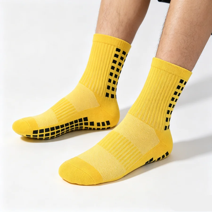 3/6/10pairs unisex non slip grip sports athletic cycling socks running towel bottom breathable shockproof exercise view 3