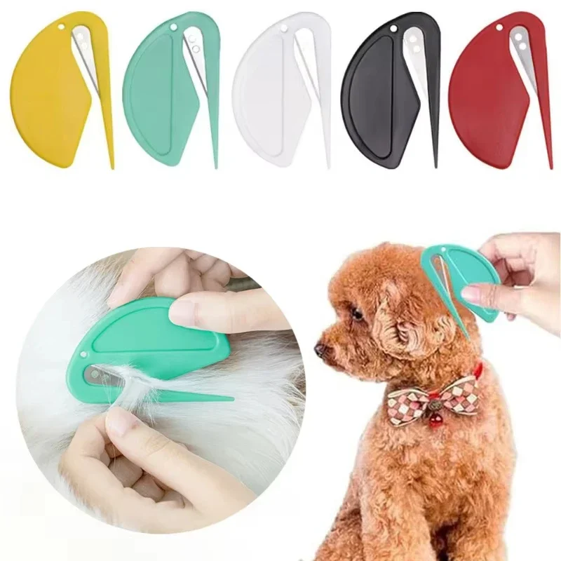 Colorful Pet De‑tangling Tool 1pcs Knot Cutter Small And Sharp Grooming Knot Remover For Cats Pet Grooming Supplies