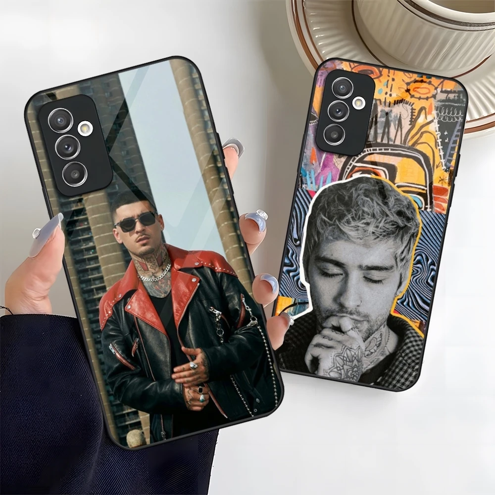 Singer Zayn Malik Phone Case Glass for Samsung Galaxy S20 S21 S22 S24 S23 Ultra Fe Plus A34 A54 A24 A52 A53 M54 Coque