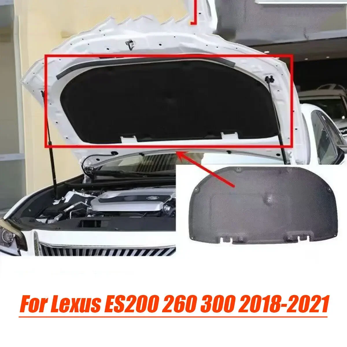 Engine Cover Hood sound Insulation Pad Heat Shield For Lexus ES200 260 300 18-21
