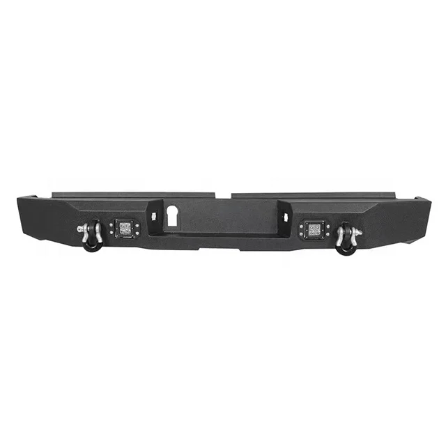 

Heavy Duty Rear Steel Bumper LED Flooding Dodge Ram Tundra F150 Silverado GMC Tacoma Pickups Easy New Bull Bar Included
