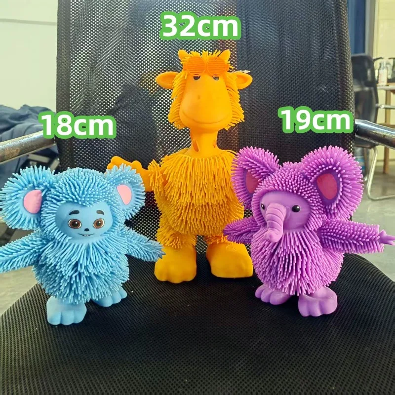 Creative Electric Toys Cute Elephant Monkey Dancing Dolls Toy Children Vocal Walking Toys Game Funny Girl Kids Birthday Gift