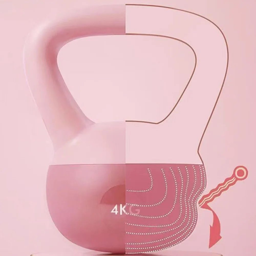 جرس غلاية ناعم للياقة البدنية، سهل الاستخدام، تمارين تدريب القوة، أجراس Kettlebells، دمبل احترافي محمول متعدد الوظائف