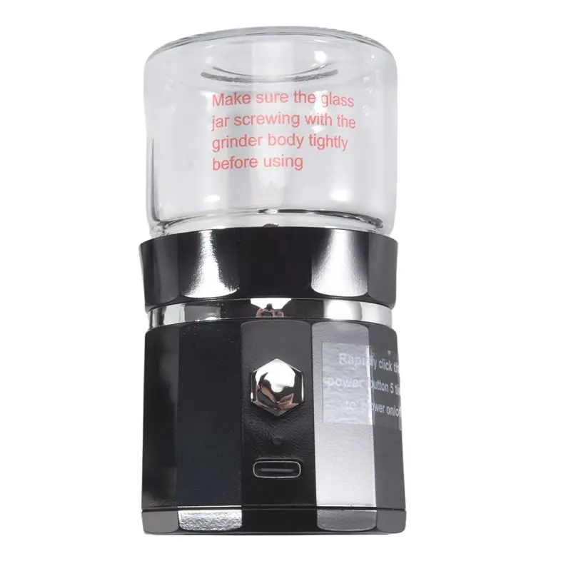 Mini Electric Grinder Portable Vanilla Grinder USB Rechargeable Mill With A Cleaning Brush For Tea Rosemary-A21R