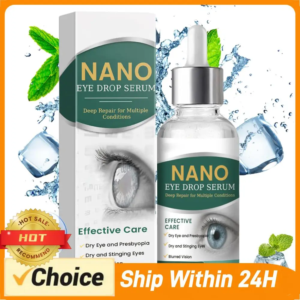 Eye Drops Relieve Eyes Fatigue Natural Nano Lubricant Eye Drops Nano Eye Drop Serum for Dry Eye Presbyopia