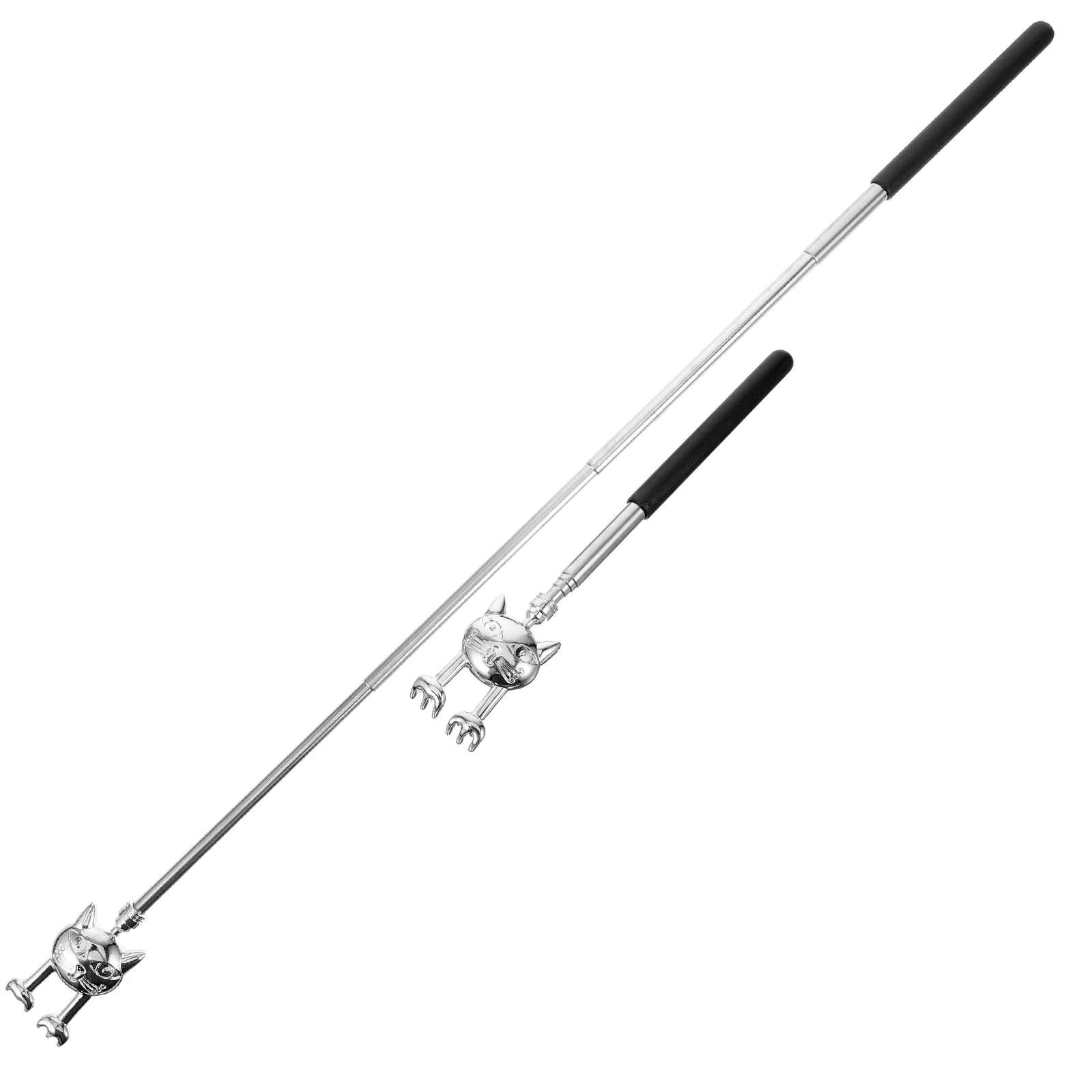 2 Pcs Scratchers Alloy Long Handle Metal Stainless Steel Telescoping Man Manual for Retractable