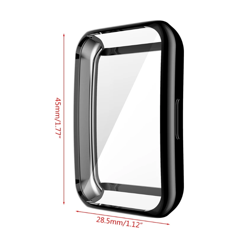 QX2B สำหรับ Smart Wristband Electroplating TPU ตัวป้องกันหน้าจอสำหรับ Honor Band 6 Wear Re