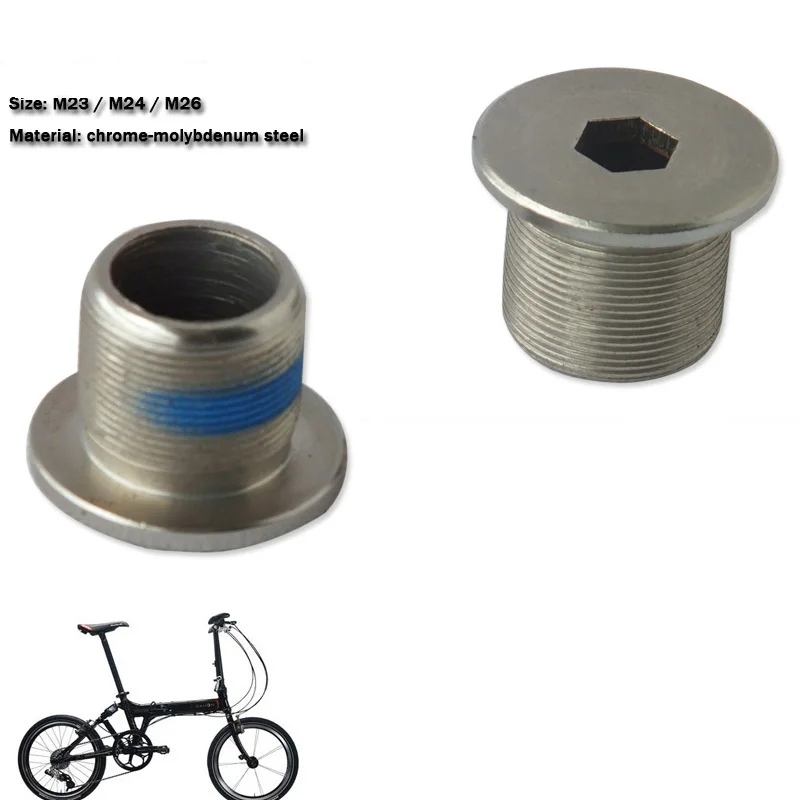 

M23/M24/M26 Steel Folding Bike Fork screw Bicycle Fork & Stems Bolt Lock Riser parts