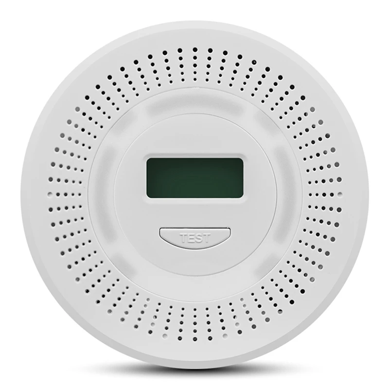 CO-Monóxido de Carbono Alarme e Detector de Fumaça, Sensor 2-em-1, Proteção de Segurança, Alarme de Som para Casa, Gás