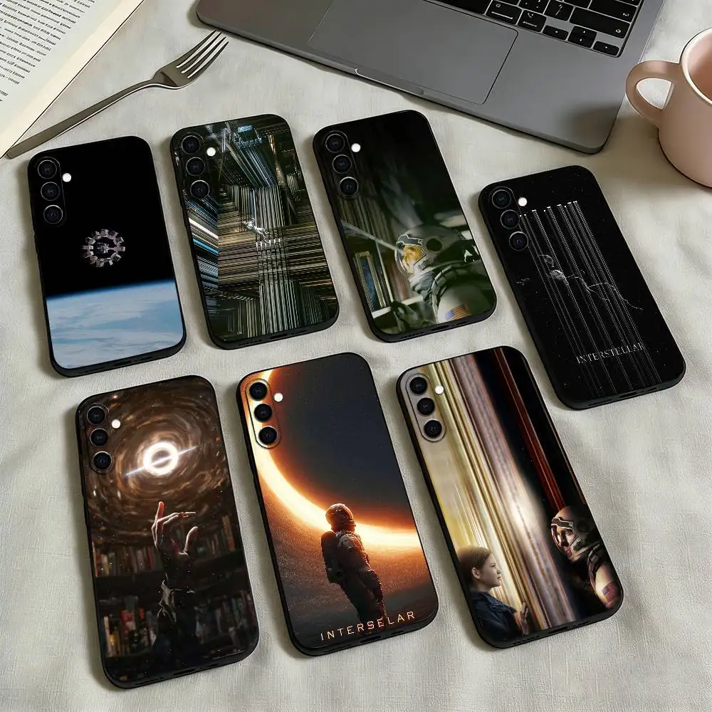 F-Film I-Interstellar-r movie Phone Case For Samsung Galaxy A73,A72,A71,A70,A53,A52,A51,Others Soft Black Cover