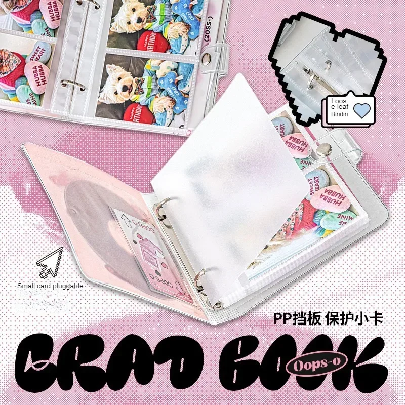 Retro CD Kpop Photocards Coletar Livro, A5 Notebook Cover, Diário, Agenda, Planejador, Papelaria Photo Album Set