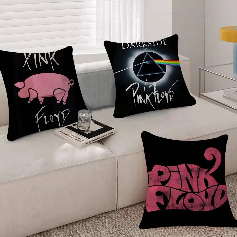 P-P-Pink F-Floyd-ES Cushion Cover Soft Decorative Square Cushion Covers 45x45cm Pillowcases For Sofa Couch Bedroom