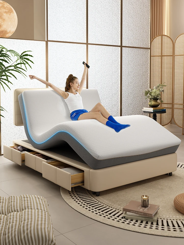

Electric smart mattress lifting zero gravity automatic multi-function sleeping electric bed