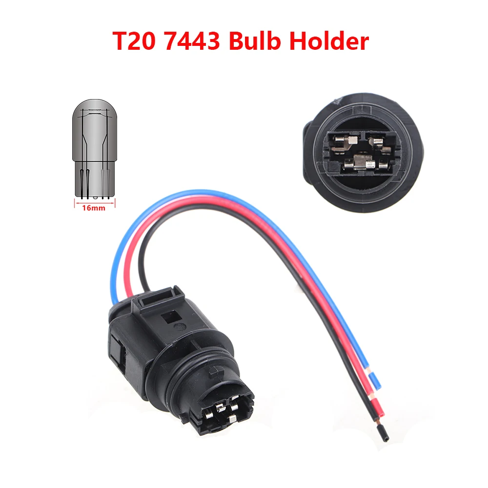 

1 комплект патрона лампы T20 7443 для адаптера фар VW, аксессуары