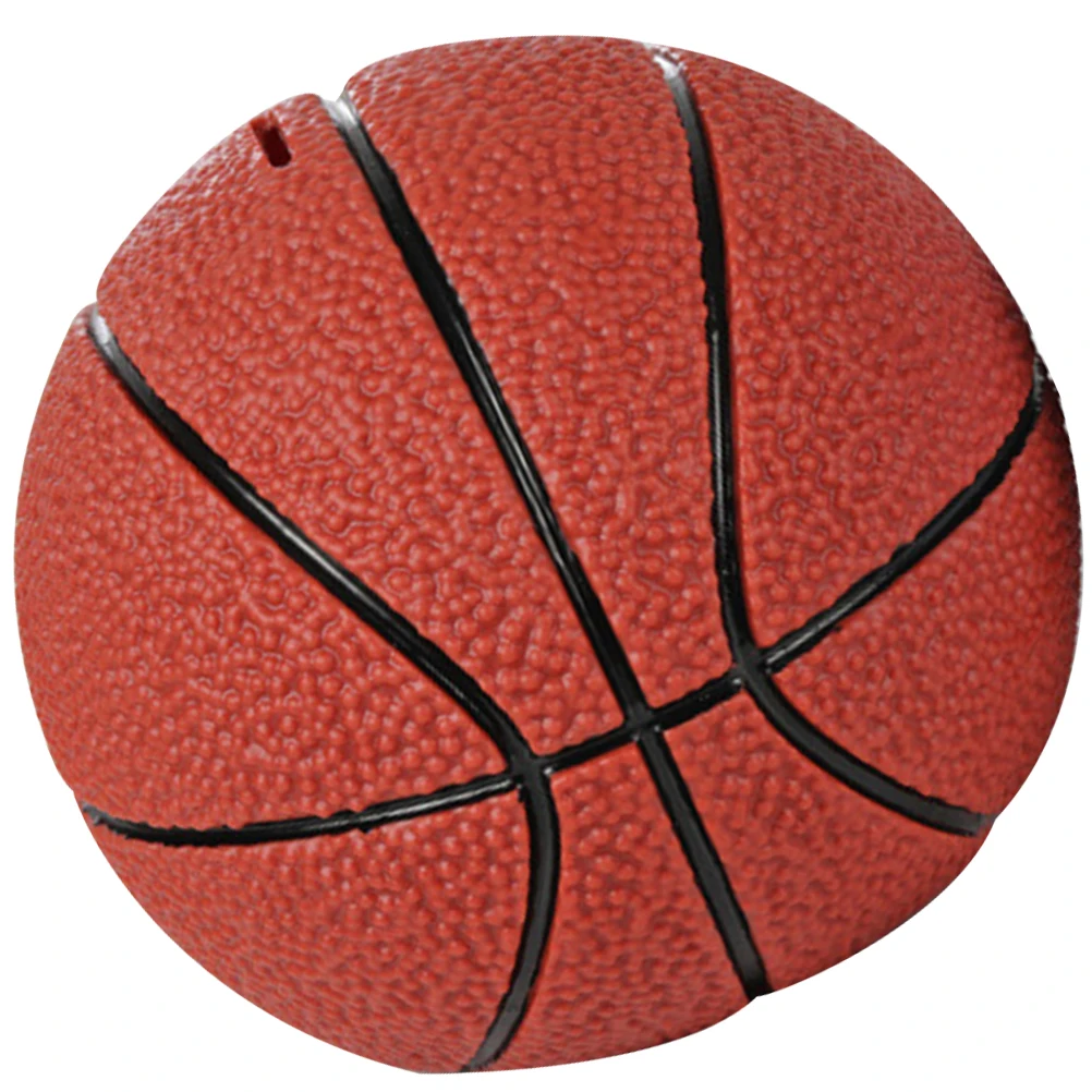 Skarbonka dla dzieci z motywem koszykówki, wytrzymała winylowa skarbonka na monety, dekoracja do pokoju dziecięcego dla chłopców i dziewczynek, organizer na biurko do oszczędzania.