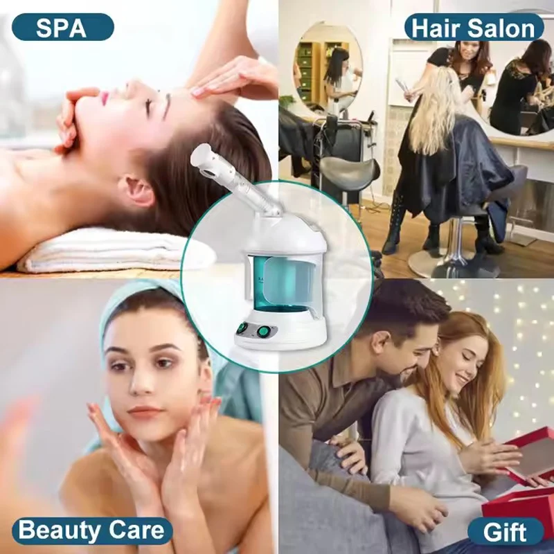 Skin Care Facial Face Steamer Nano Hot Warm Mister Spa Sprayer Cleaning Humidifier Ozone Vaporizer Nebulizer Pore Deep Cleanser