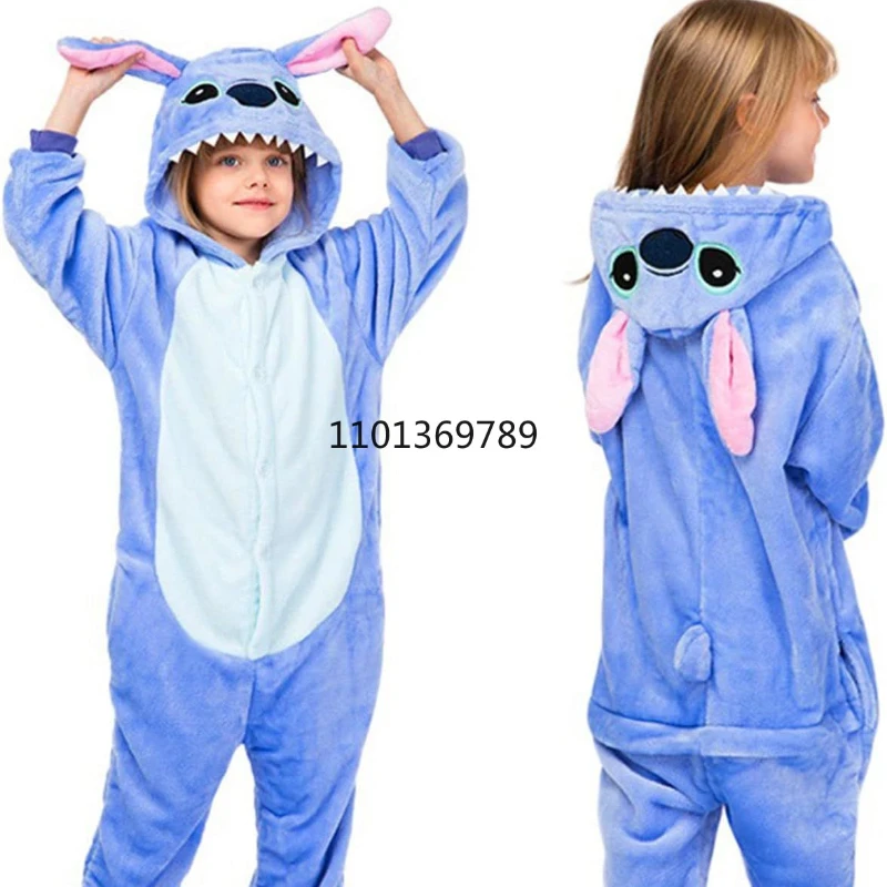 Animals Unisex Kids Anime Cosplay Costume School Party Student Play Games One-Piece Pajamas Jumpsuits winter pajamas onesie