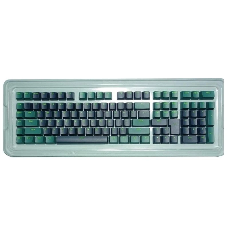 587B 117PCS Keycaps Two-color Injection Double Shot Keyboard Keycap Thick PBT OEM Profile Game Keypad Keycaps Set