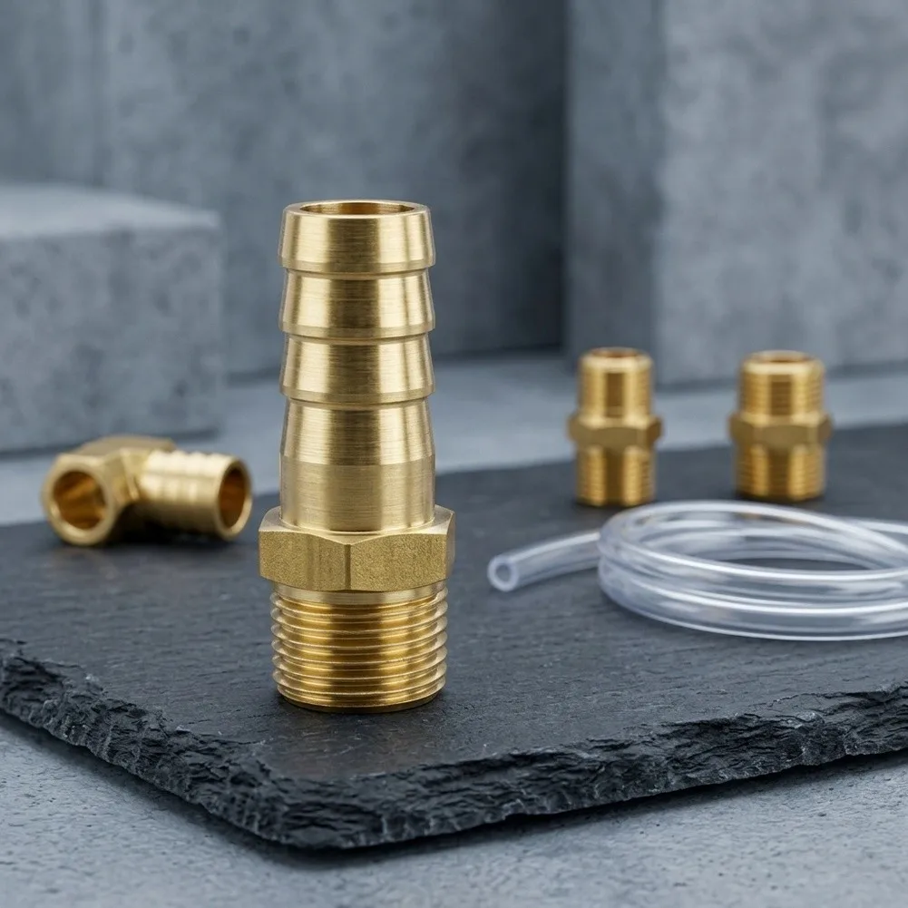 Brass Hose Connectors with Enhanced Friction Barb Perimeter for Slip-Free Performance Under Dynamic Conditions