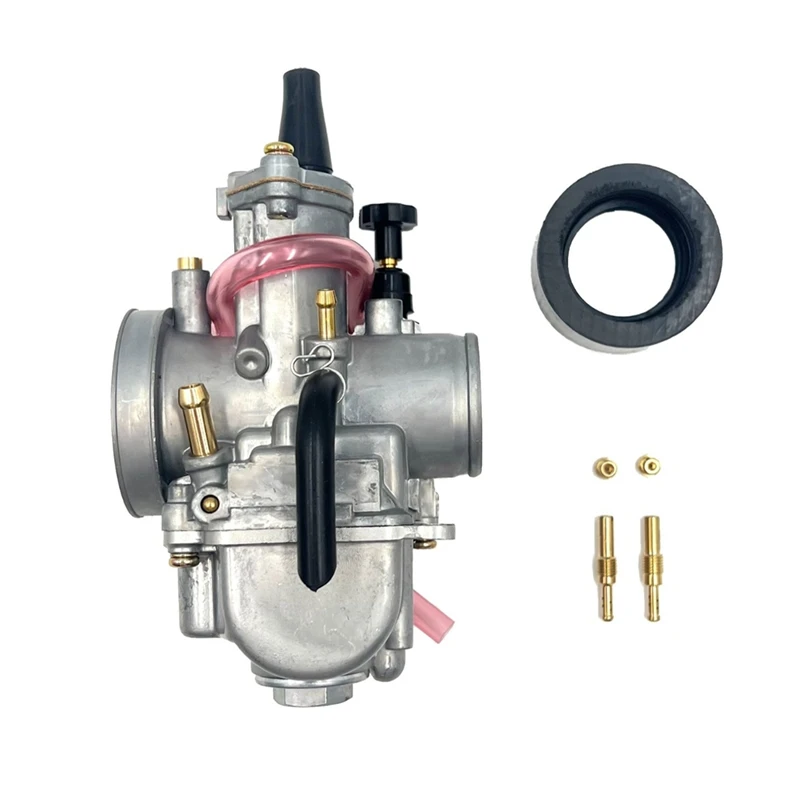 PWK Universal Carburetor, 28 mm PWK Motorcycle Carburetor Power Injection, for Racing ATV  [CharlT6]